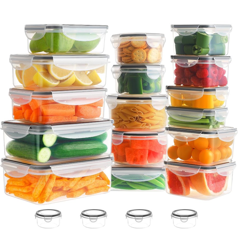 HOMBERKING 32 Pieces Food Storage Containers Set